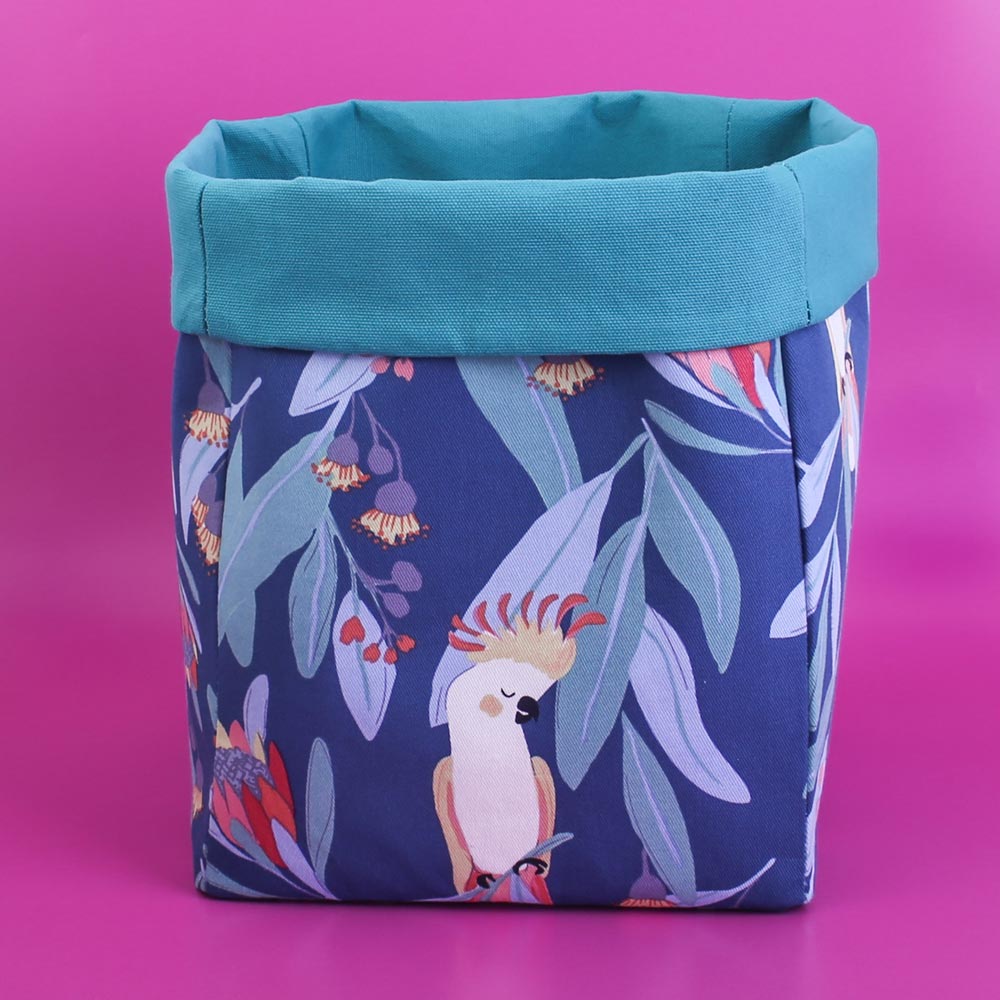 collapsible-storage-cube-australiana-gifts-cockatoo-basket-mimi-handmade-australia