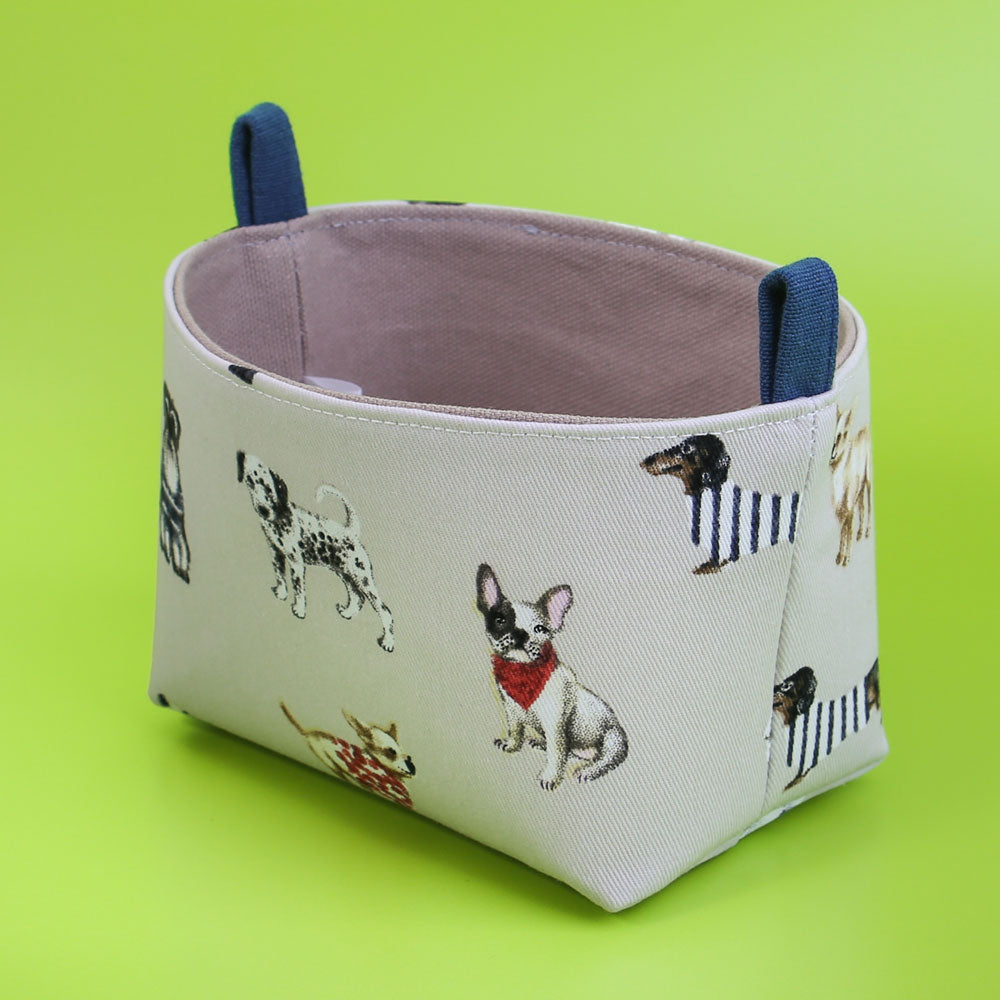 dog-storage-basket-cotton-grey-mimi-handmade-australia
