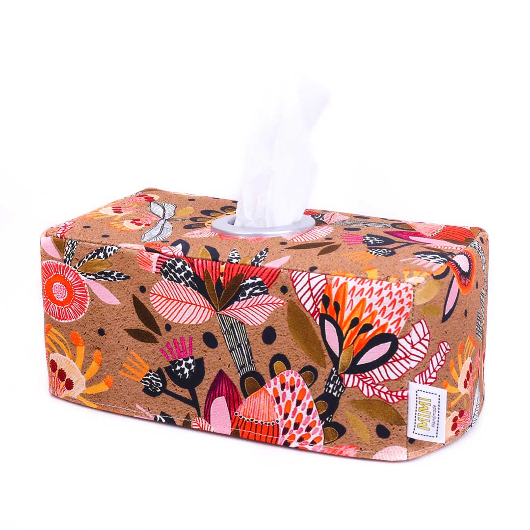 fabric-tissue-box-cover-neutral-tones-king-protea-flower