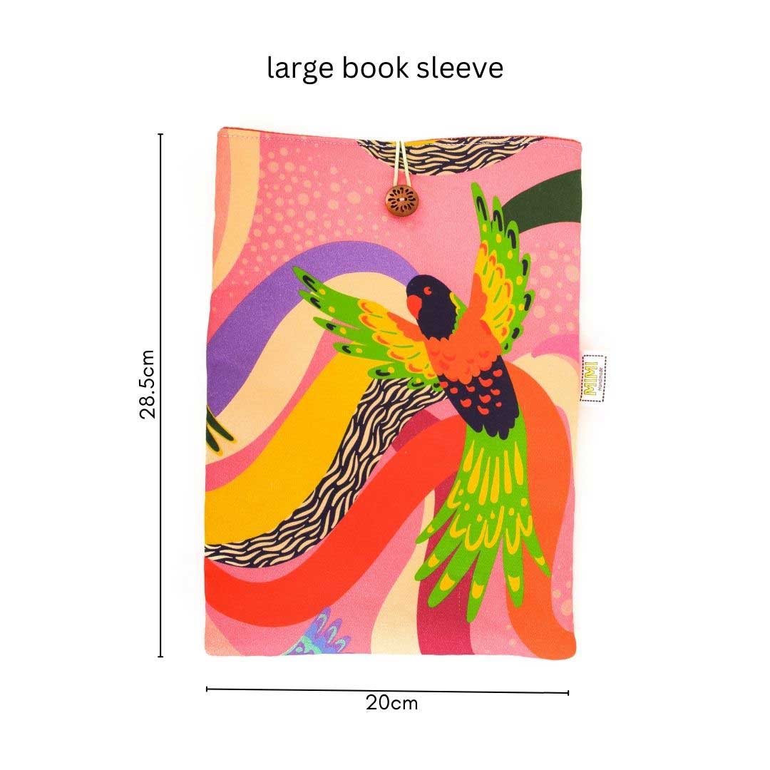 large-book-sleeve-padded-bright-colours-birds
