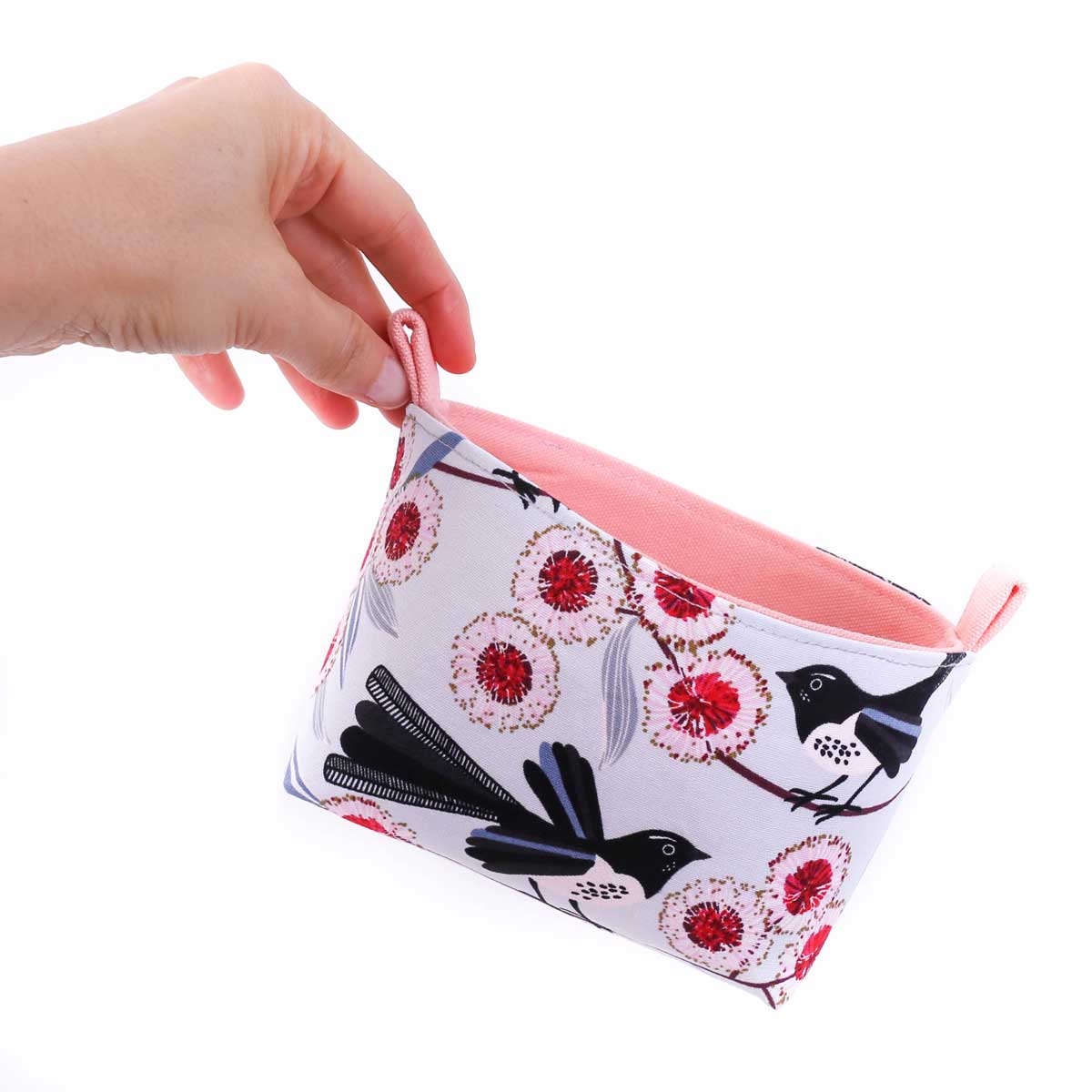 small-storage-basket-fabric-wagtail-bird-print