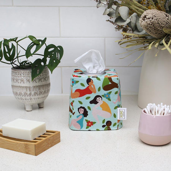 square-tissue-box-cover-bathroom-women-bodies-holiday-print-eclectic-homewares-mimi-handmade-australia