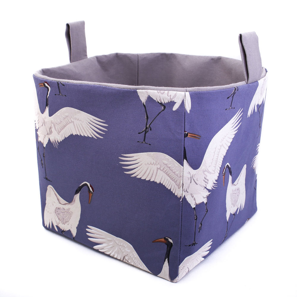 storage-boxes-for-cubes-purple-crane-heron-home-decor-mimi-handmade-australia