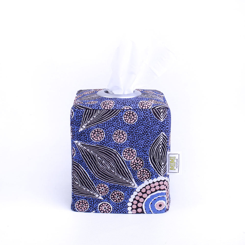 tissue-box-cover-blue-geometric-dots-aboriginal-art-home-decor