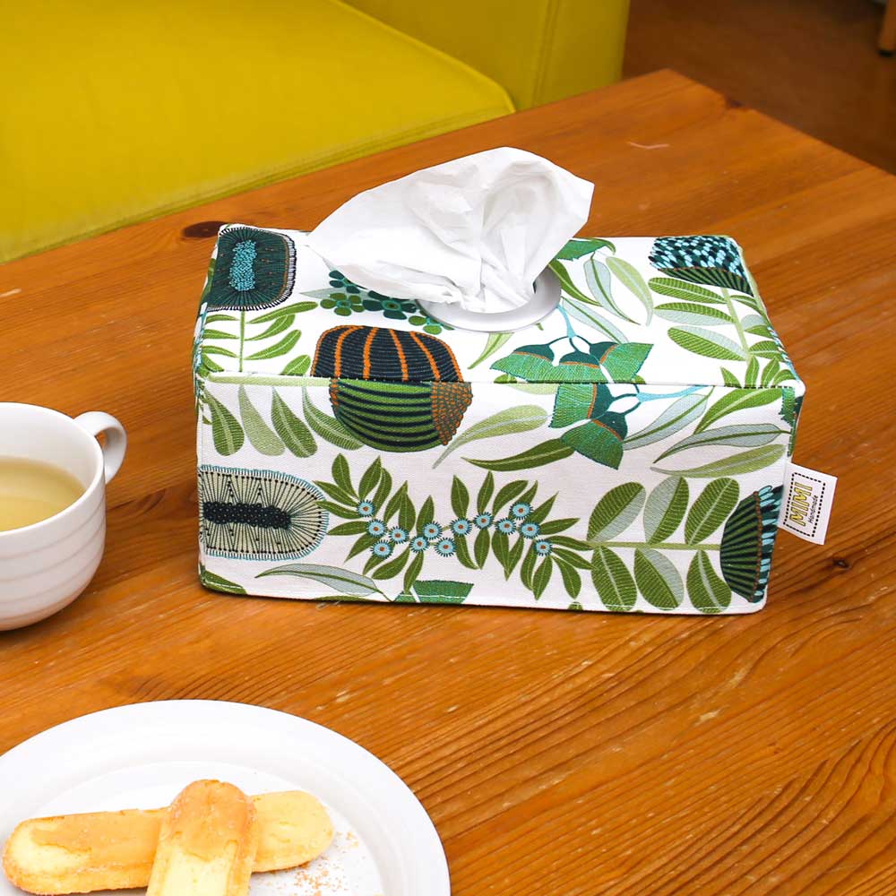 tissue-box-cover-coffee-table-native-flowers-green-australiana