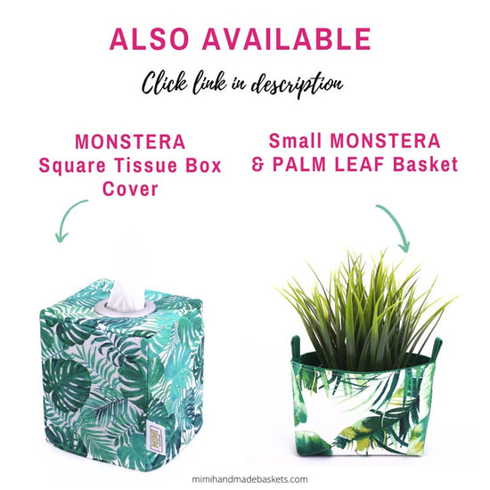 tissue-box-cover-monstera-decorative-basket-tropical-homewares-mimi-handmade-australia