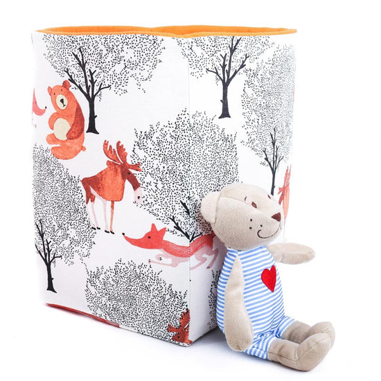 woodland-basket-toy-storage-kids-room-bear-fox-decor-mimi-handmade-australia