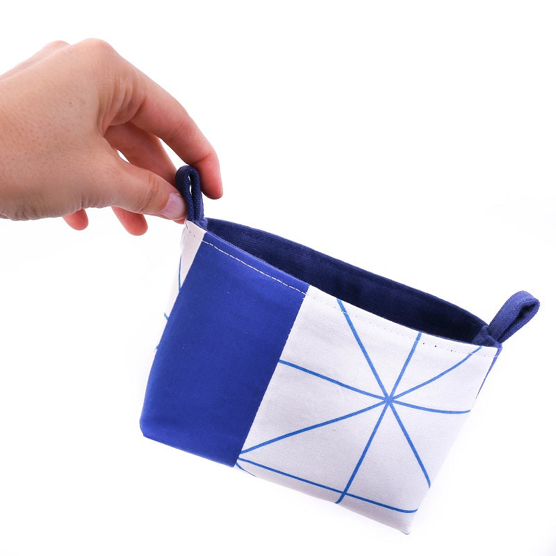 small-storage-basket-blue-geometric-upcycled-fabric-mimi-handmade-homewares