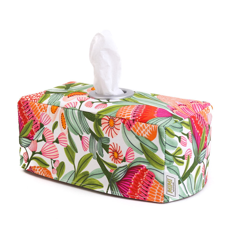 tissue-box-cover-pink-green-flowers-australiana-homewares