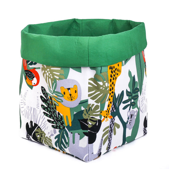 lion-basket-for-green-safari-themed-bedroom