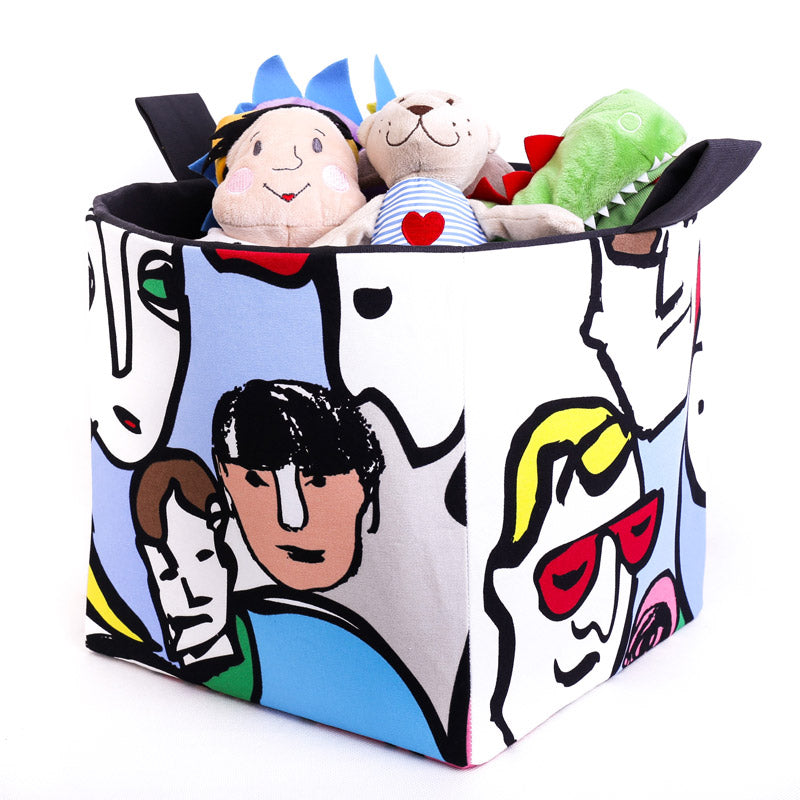 multicoloured-toy-cube-storage-basket-funky-faces-mimi-handmade
