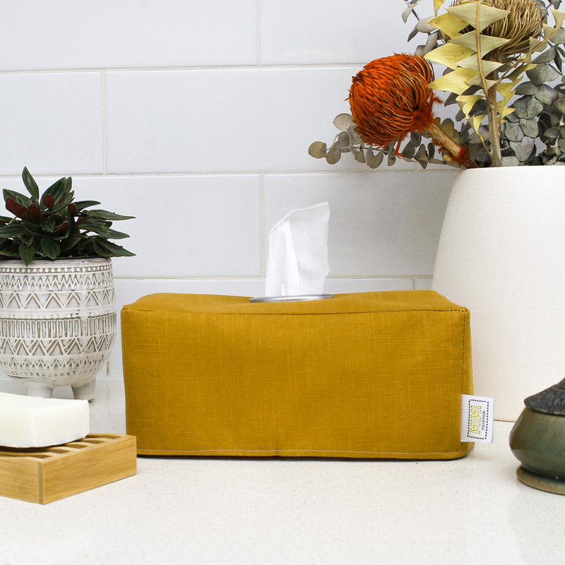mustard-yellow-linen-tissue-box-cover-bathroom