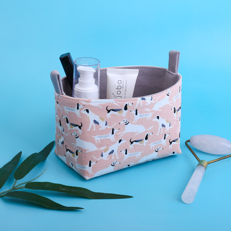 skincare-storage-pink-dog-print-mimi-handmade-australia
