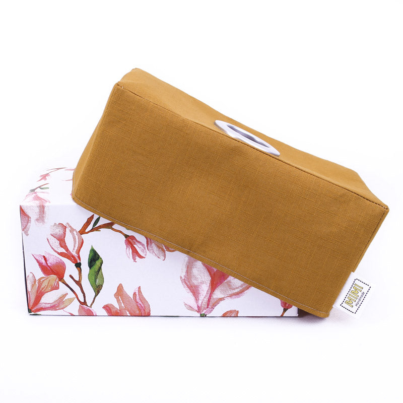 rust-orange-linen-tissue-box-holder