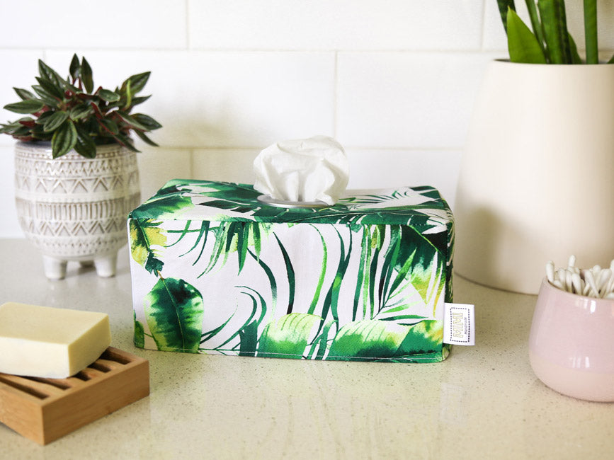 white-green-palm-leaf-monstera-rectangular-tissue-box-cover-urban-jungle-bathroom-decor