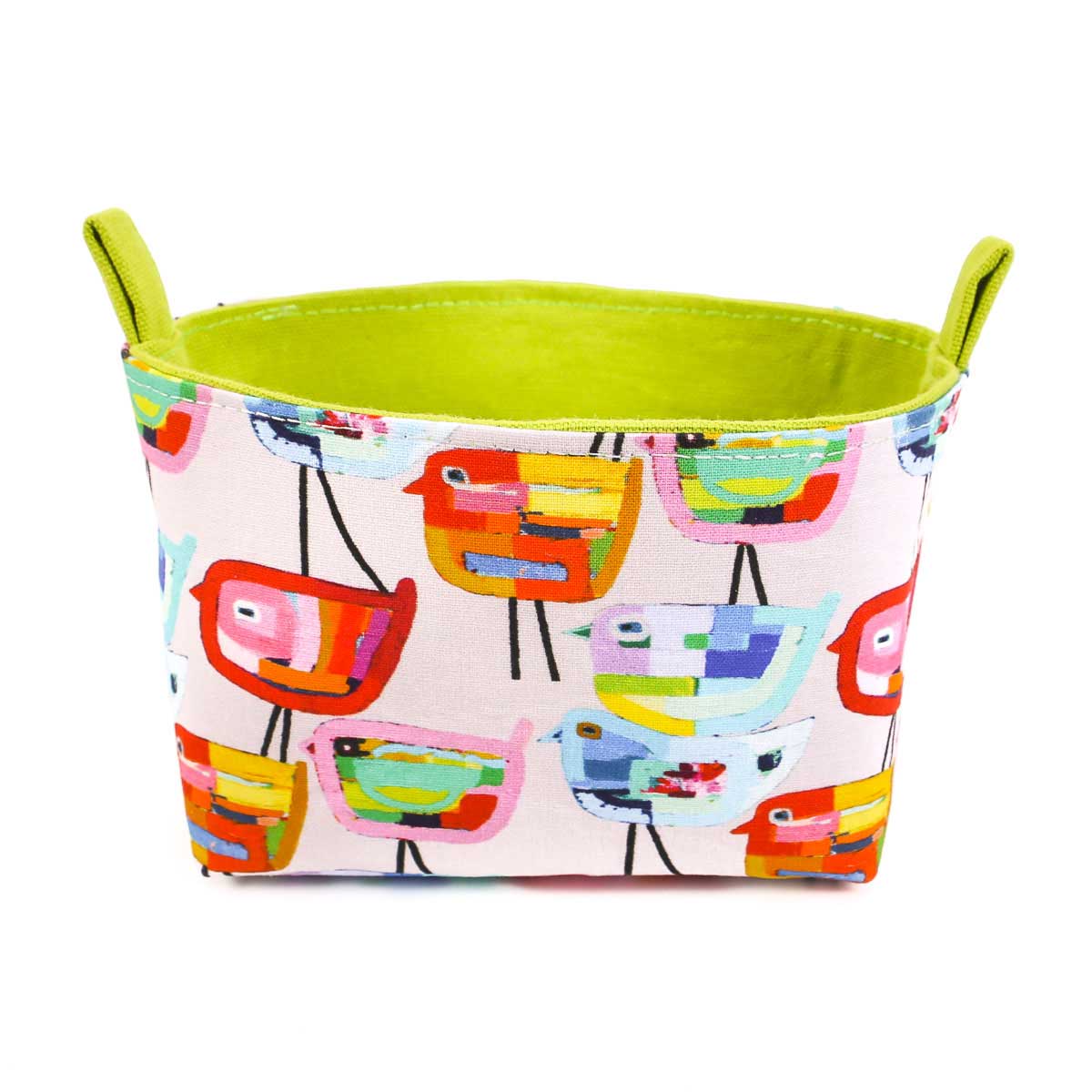 basket-storage-colourful-birds-green-mimihandmade-australia