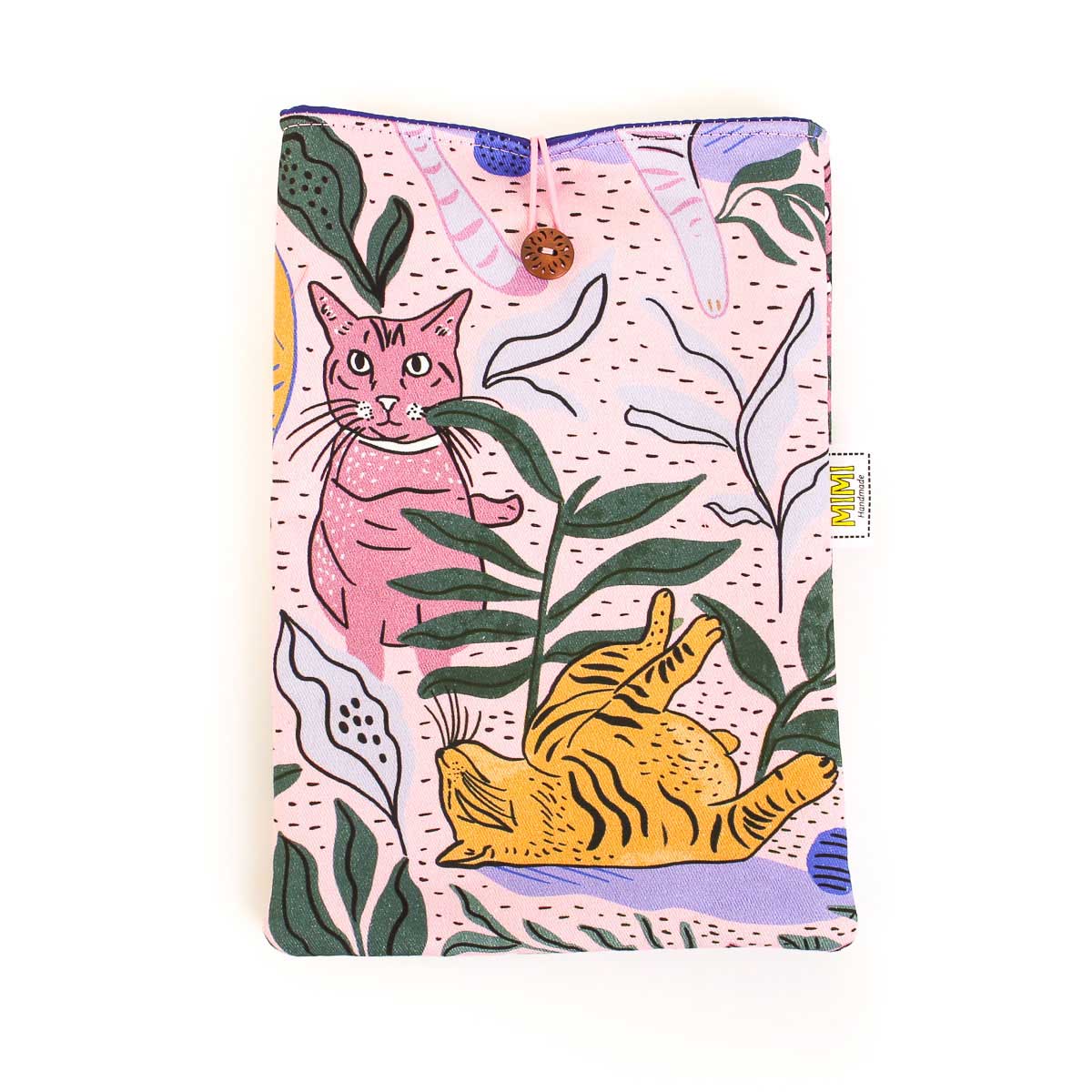book-sleeve-pink-cats-mimi-handmade-australia
