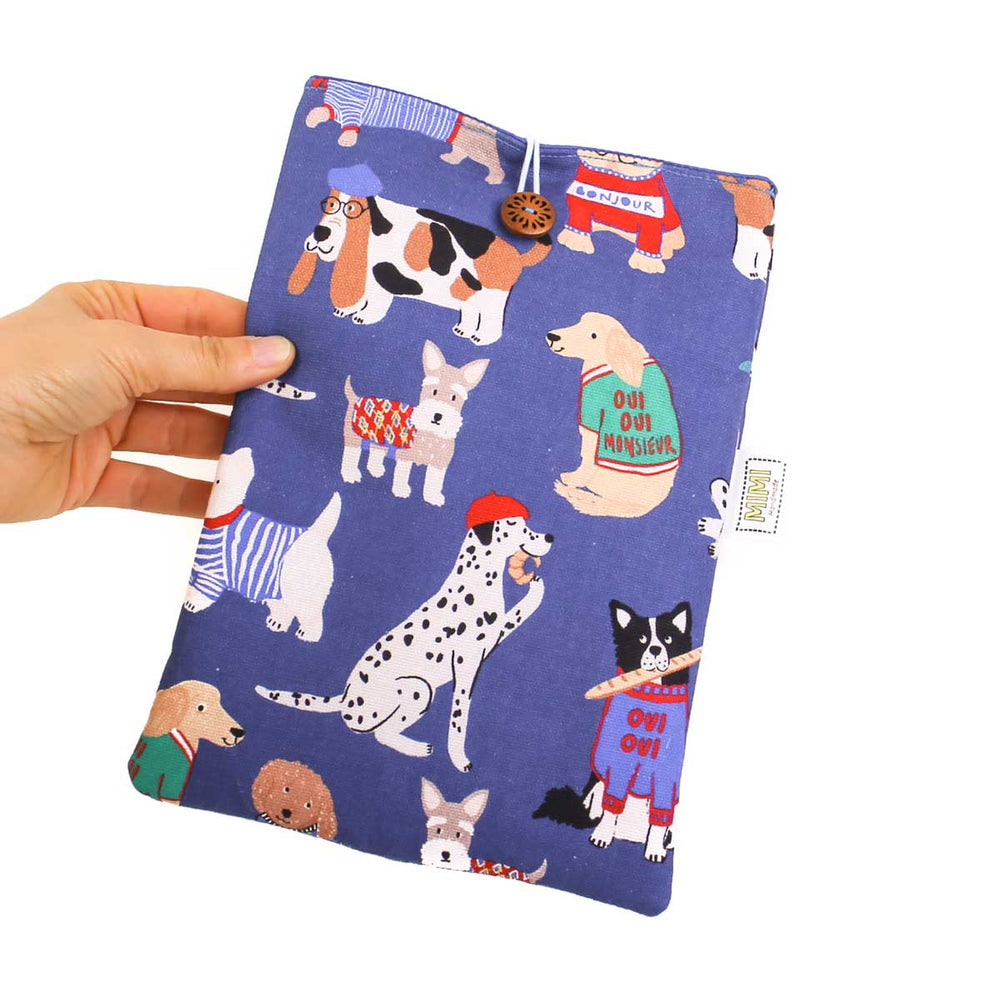 
                  
                    book-sleeve-with-button-blue-dogs-pattern-book-lover-gifts-mimi-handmade-australia
                  
                