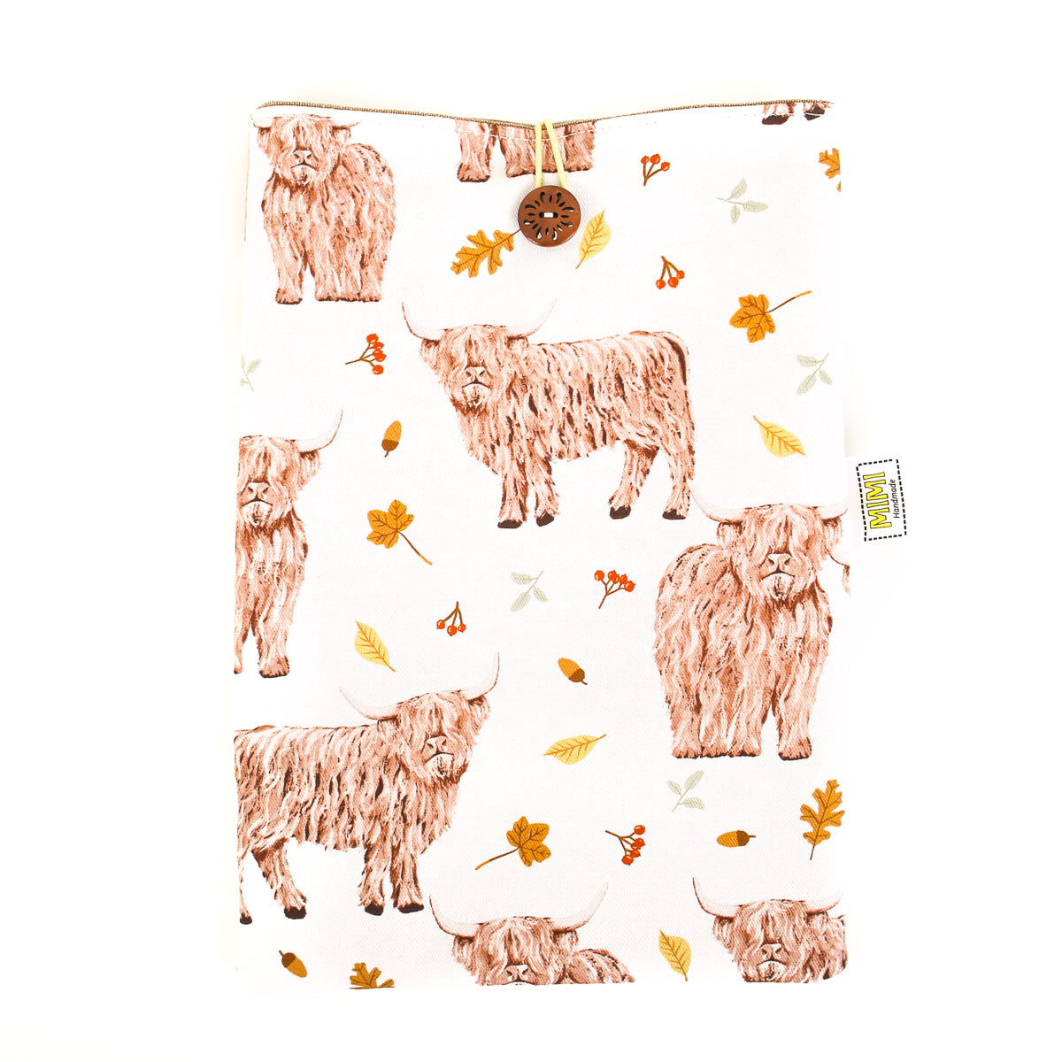 book-sleeve-large-highland-cows-mimi-handmade-australia