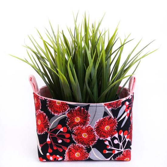 Load image into Gallery viewer, colourful-basket-for-plants-red-flowering-gum-australiana-homewares
