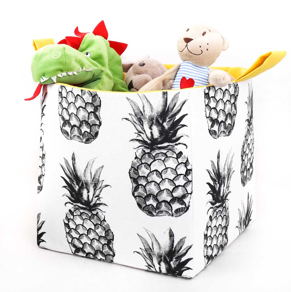 cube-storage-basket-for-kids-pineapple-tropical-decor-mimi-handmade
