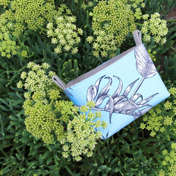 decorative-storage-basket-blue-botanical-flowers-mimi-handmade-australia