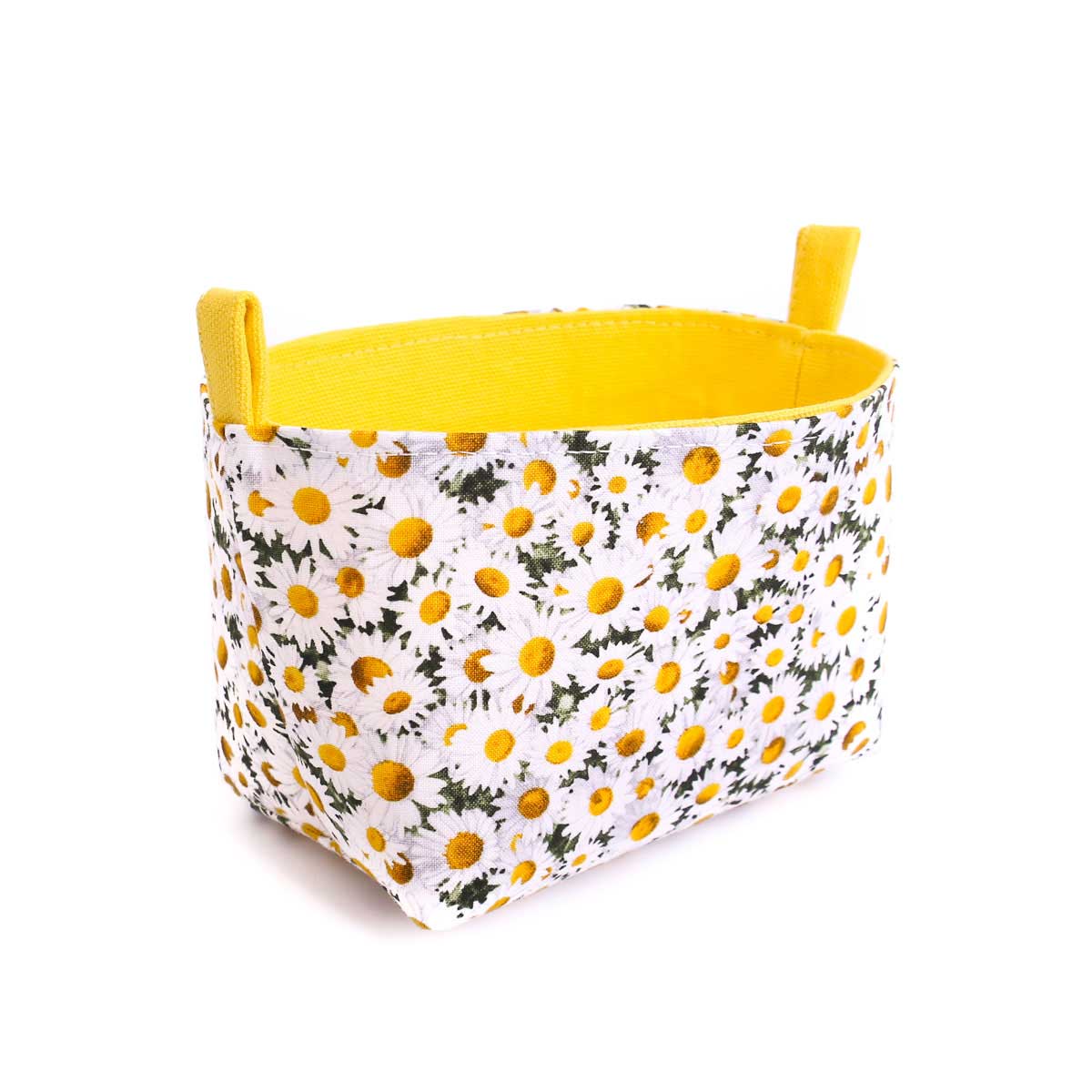 fabric-storage-basket-yellow-daisy-flowers-mimi-handmade-australia