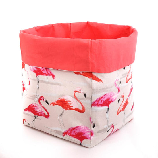 flamingo-basket-coral-tropical-homewares-mimi-handmade-australia