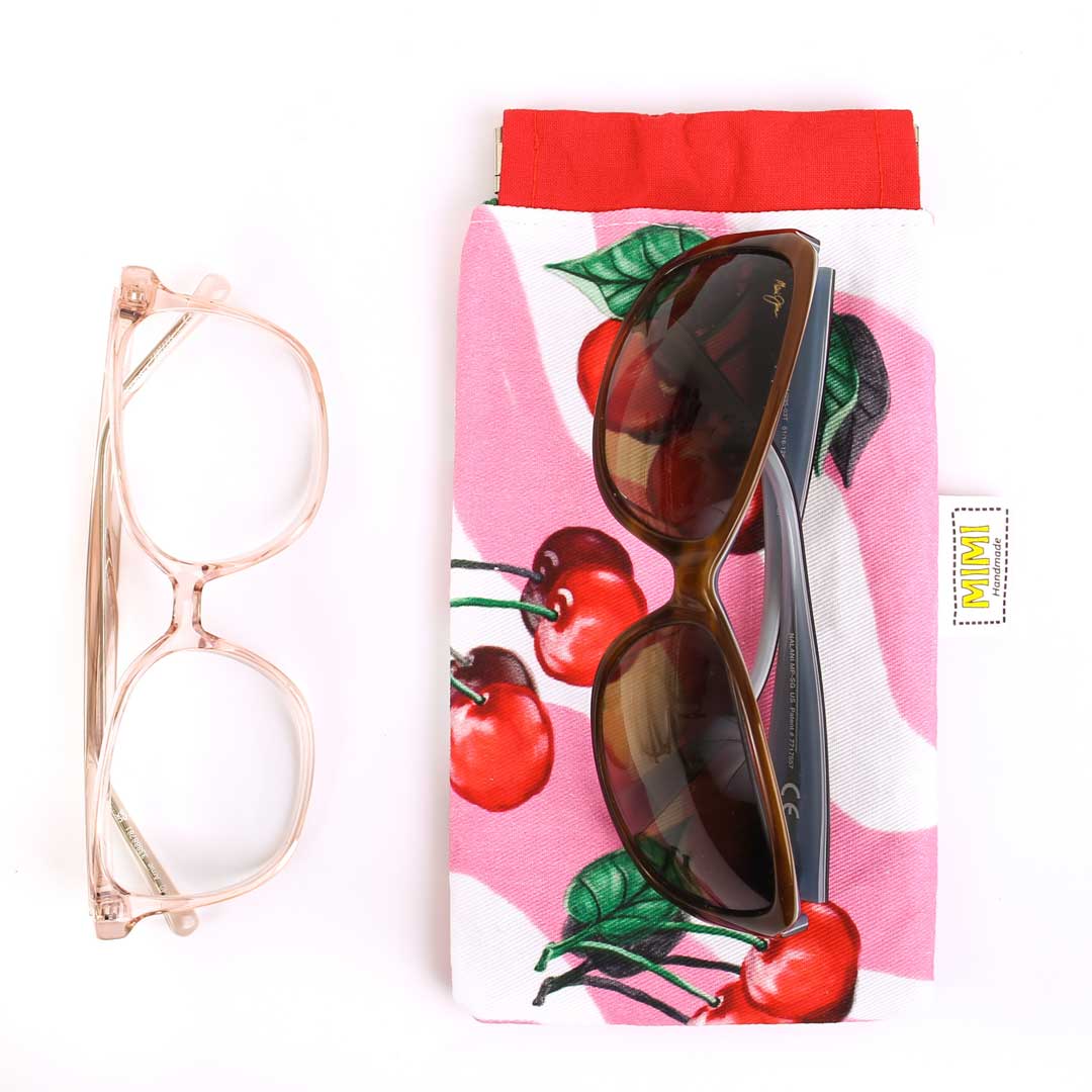 glasses-case-squeeze-closure-red-cherry-pattern-mimi-handmade-australia