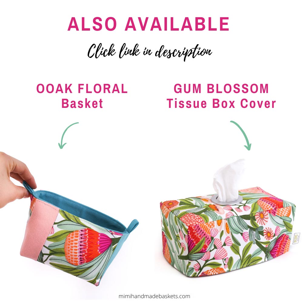Load image into Gallery viewer, gum-blossom-complementary-basket-tissue-box-cover
