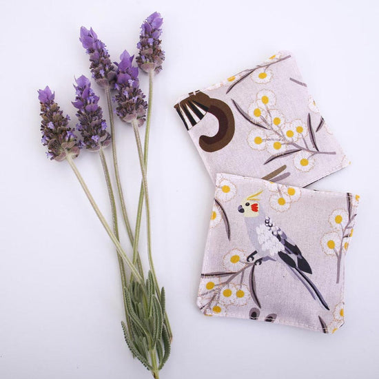 lavender-sachets-native-bird-print-australiana-gifts-mimi-handmade-australia