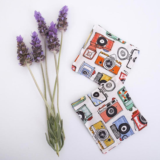 Load image into Gallery viewer, lavender-sachets-retro-camera-print
