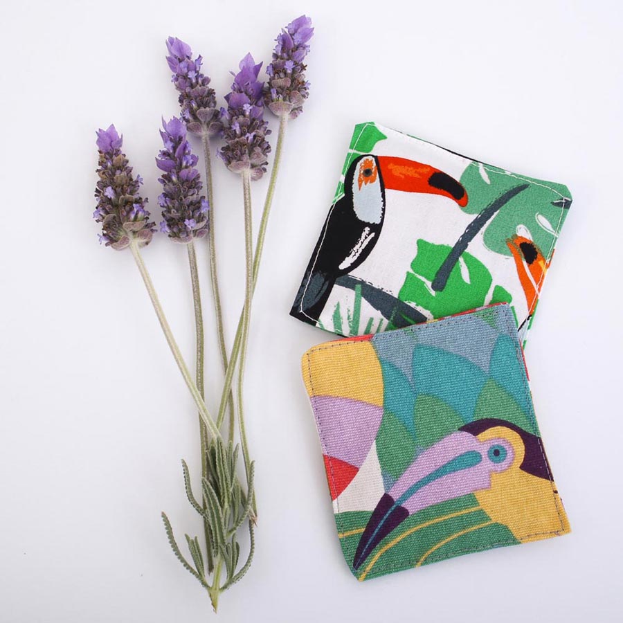 lavender-bags-toucan-print-tropical-homewares-mimi-handmade-australia