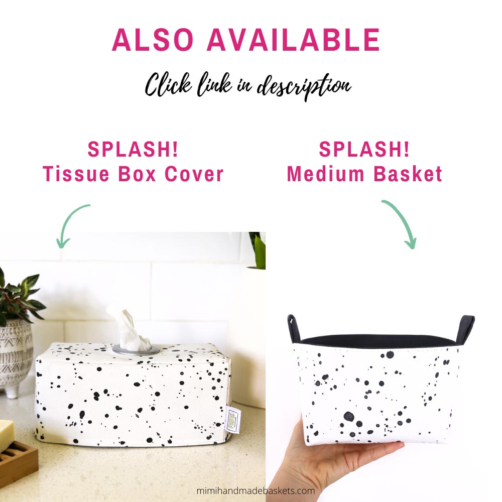 monochrome-splatter-tissue-box-cover-storage-basket-black-white-mimi-handmade-australia