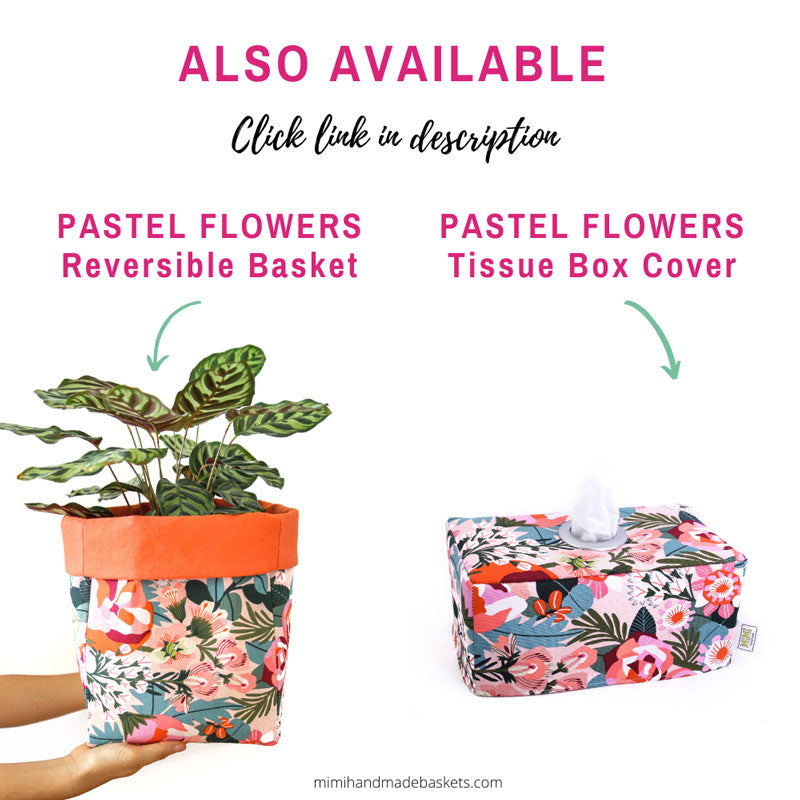 Load image into Gallery viewer, pastel-flowers-complementary-basket-tissue-box-cover
