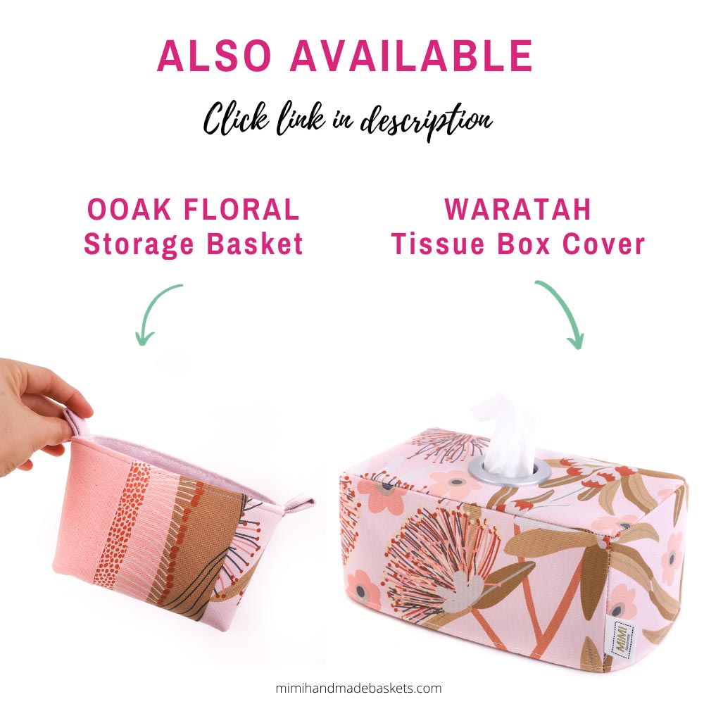 pink-waratah-tissue-box-cover-storage-basket-mimi-handmade-australia