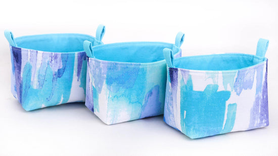 set-of-three-storage-baskets-blue-watercolour-coastal-decor-mimi-handmade-australia
