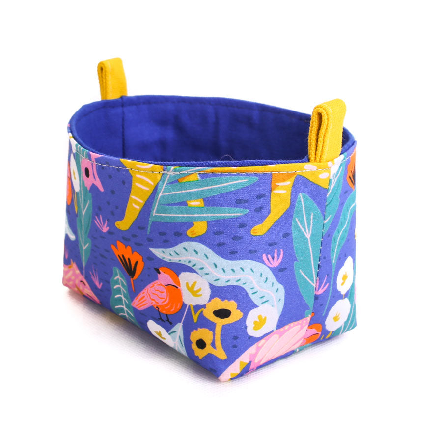 small-storage-basket-blue-vibrant-jungle-pattern