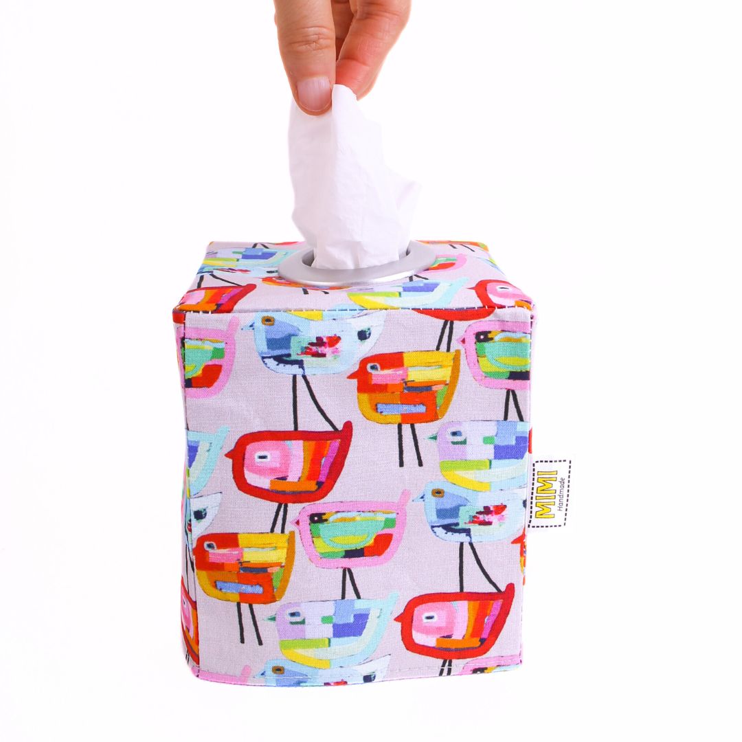 square-tissue-box-cover-colourful-abstract-bird-pattern-mimi-handmade-australia