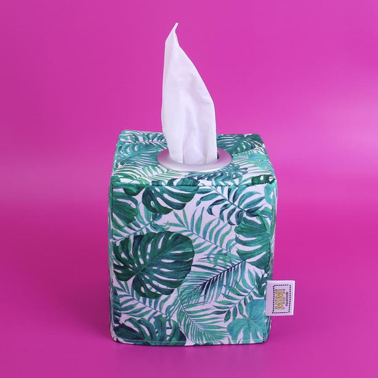 square-tissue-box-cover-monstera-tropical-homewares-mimi-handmade-australia