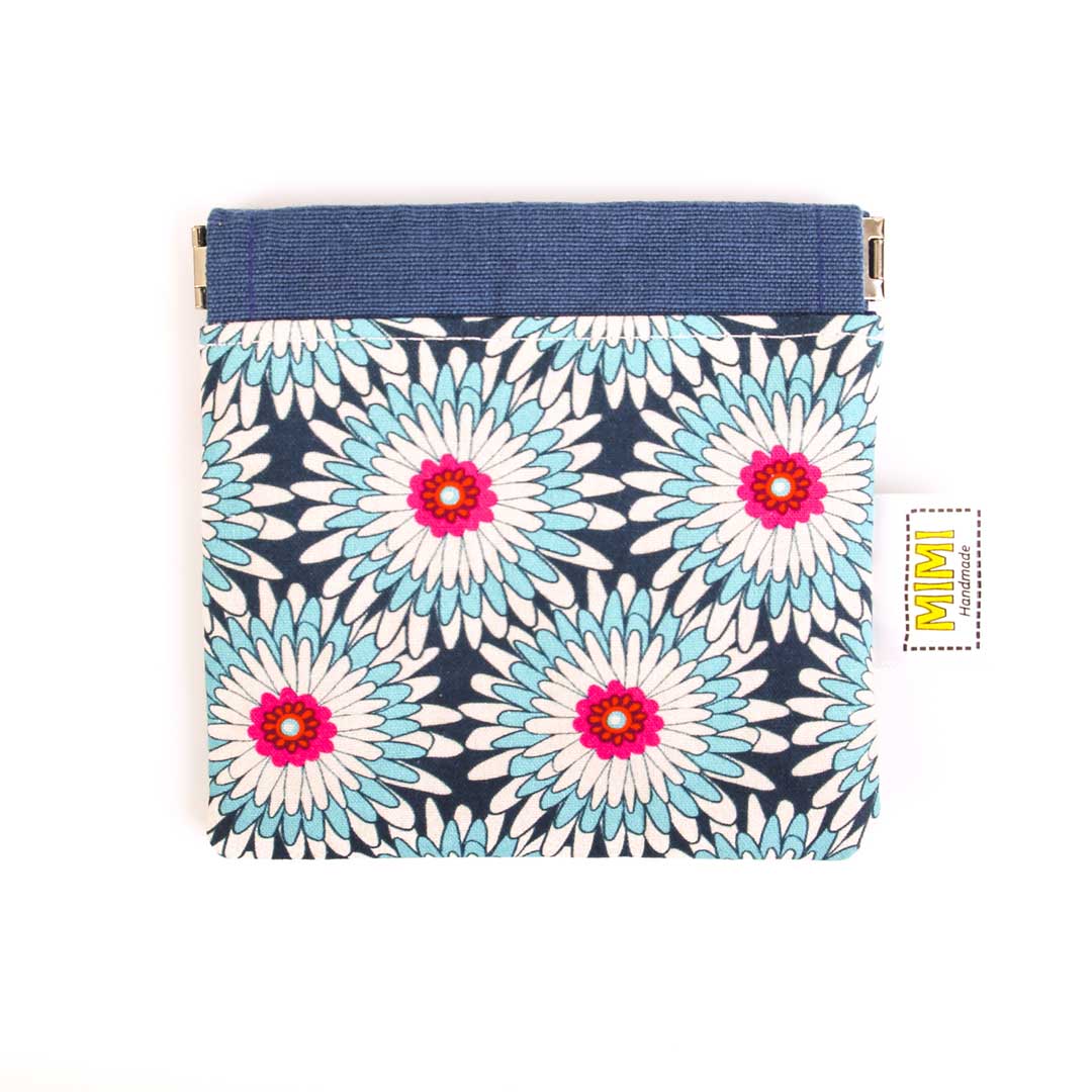 squeeze-top-mini-pouch-blue-geometric-flowers-mimi-handmade-australia