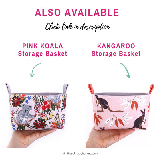 storage-basket-pink-koala-kangaroo-complementary-products-mimi-handmade-australia