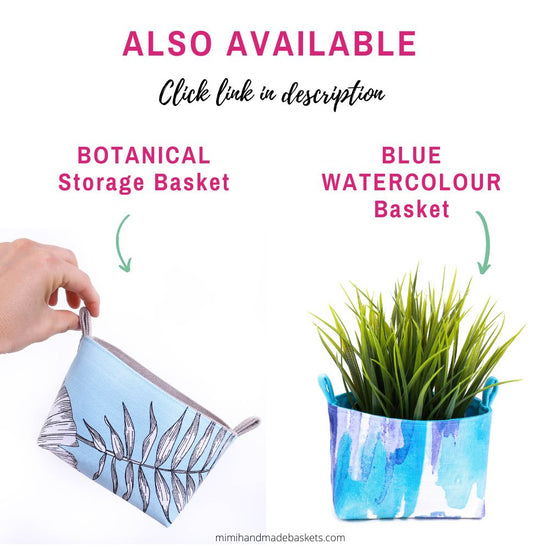 Load image into Gallery viewer, storage-baskets-blue-watercolour
