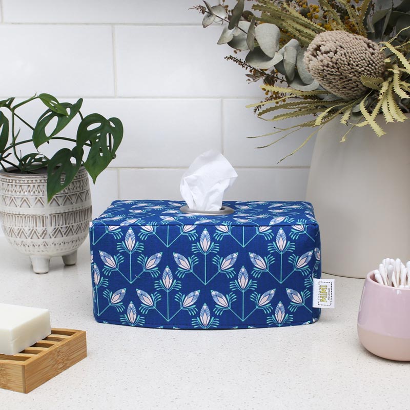 tissue-box-cover-bathroom-blue-floral-art-decor-homewares-mimi-handmade-australia