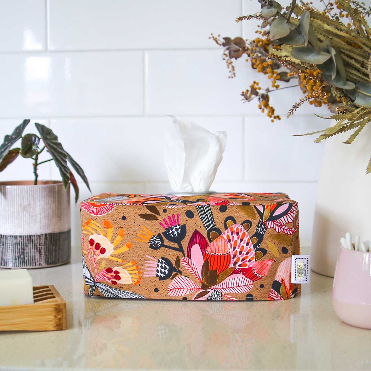 Buy Tissue Box Cover Orange Protea Flowers Australiana MIMI Handmade Baskets