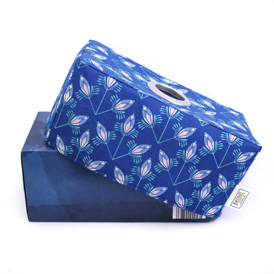 tissue-box-cover-kleenex-blue-art-deco-flowers-mimi-handmade-australia