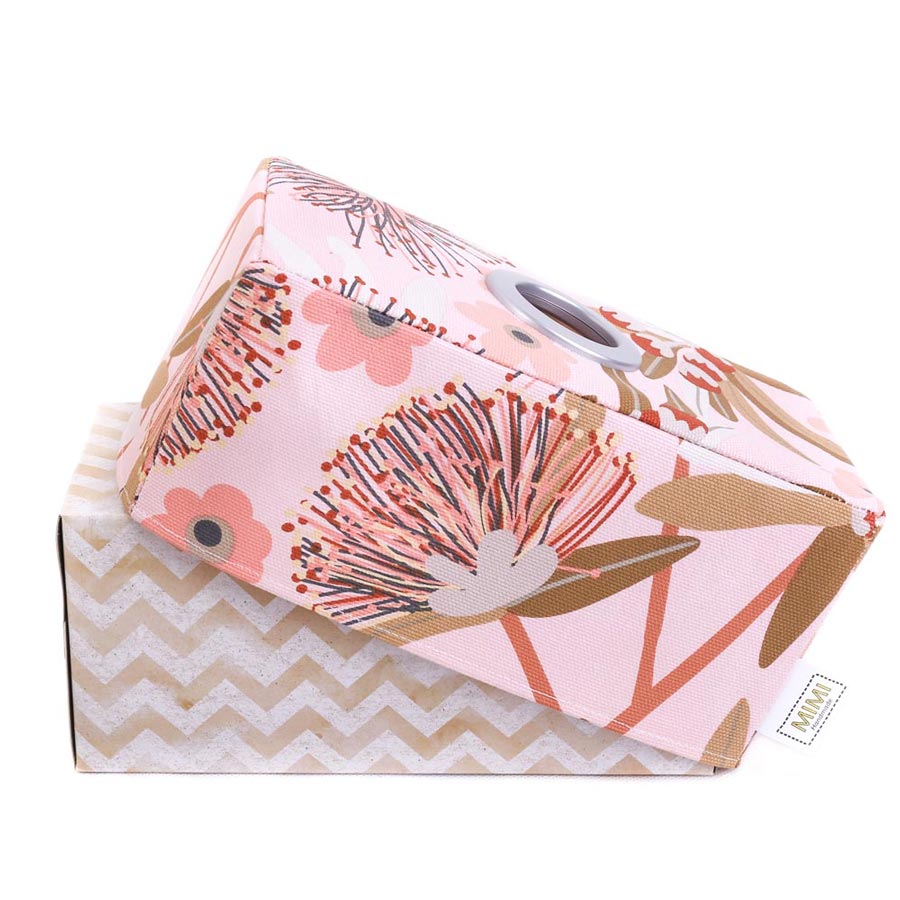 Load image into Gallery viewer, tissue-box-cover-pink-waratah-australiana-gifts-mimi-handmade-homeware
