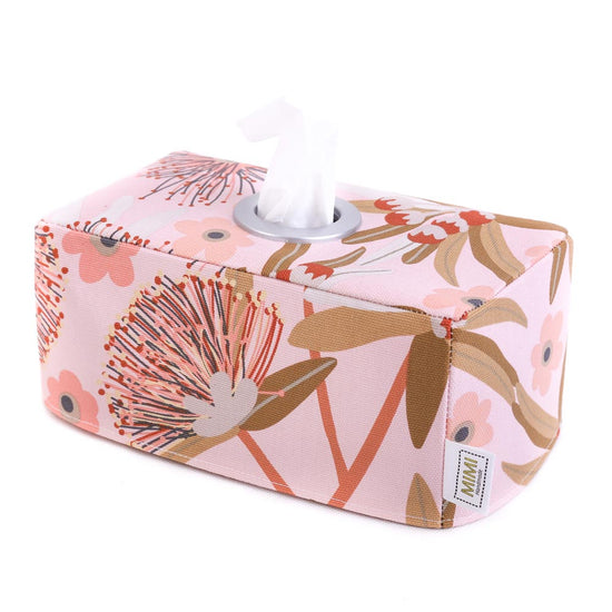 tissue-box-cover-pink-waratah-australiana-gifts-mimi-handmade-homewares