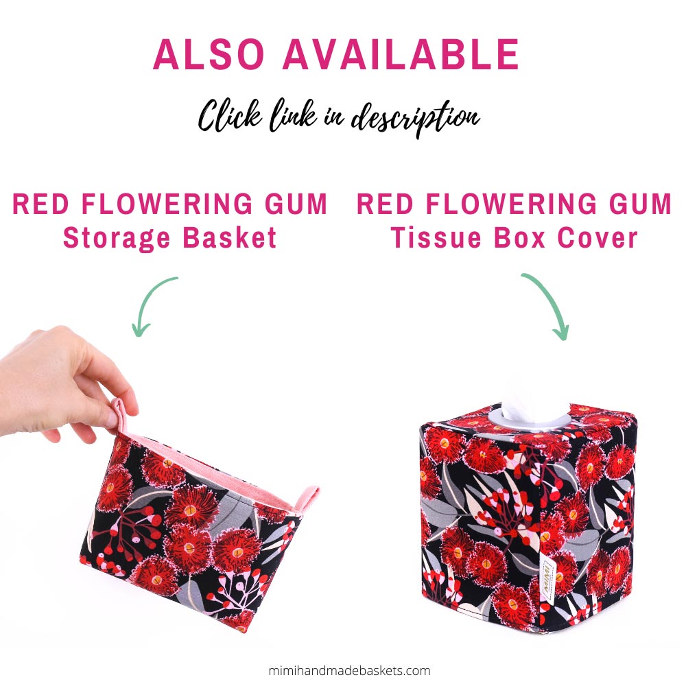Load image into Gallery viewer, tissue-box-cover-red-flowering-gum-storage-basket-complementary-products
