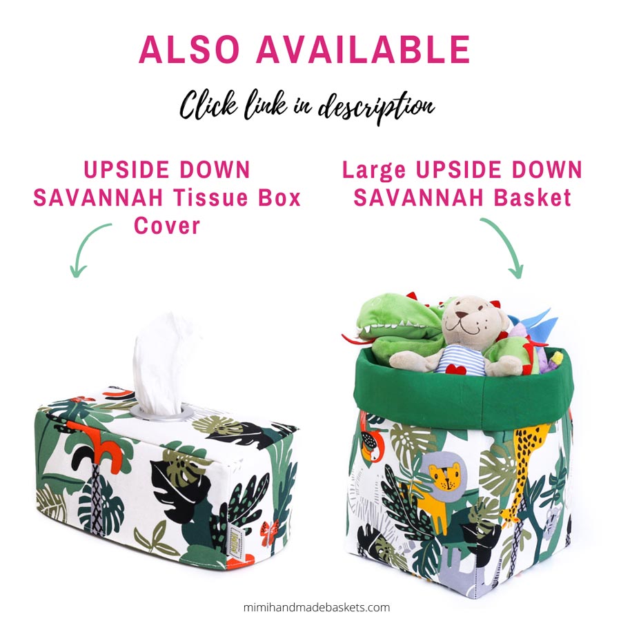 tissue-box-cover-tropical-leaves-storage-basket-toys-mimi-handmade-australia